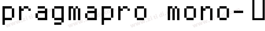 pragmapro mono字体转换